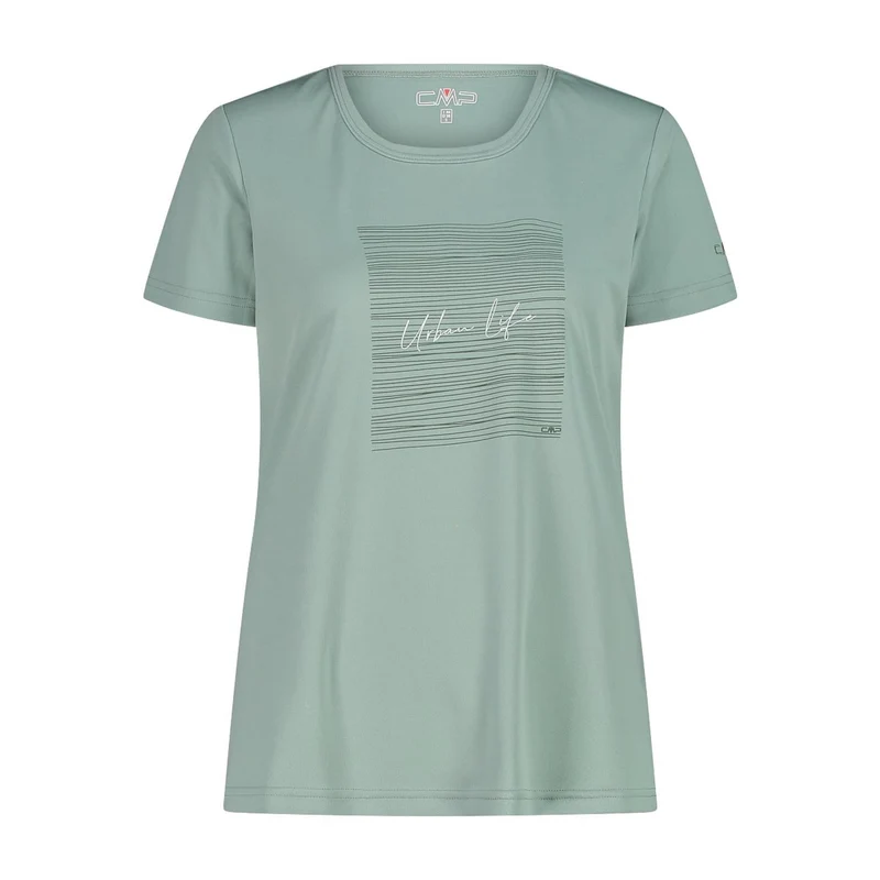 CMP Damen Shirt Pique Print woman T-Shirt 38T6656 jade