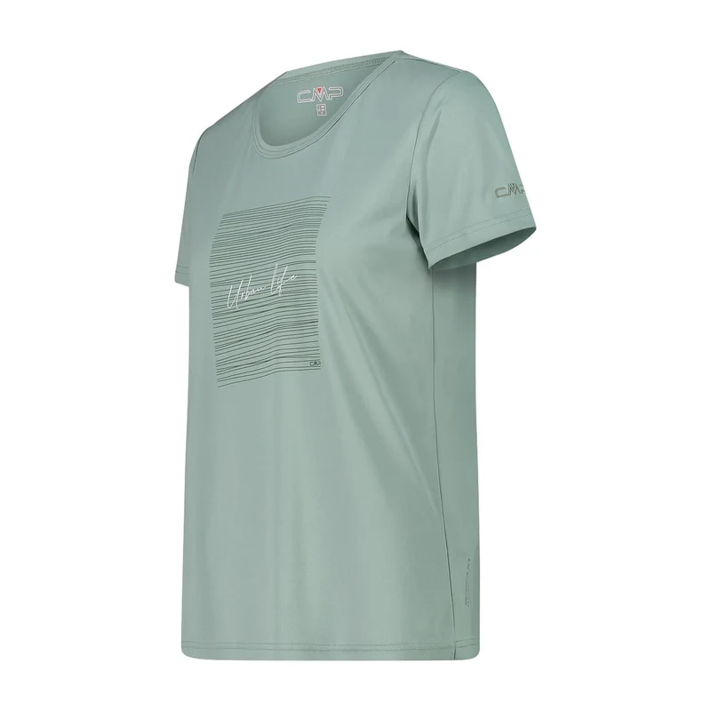 CMP Damen Shirt Pique Print woman T-Shirt 38T6656 jade