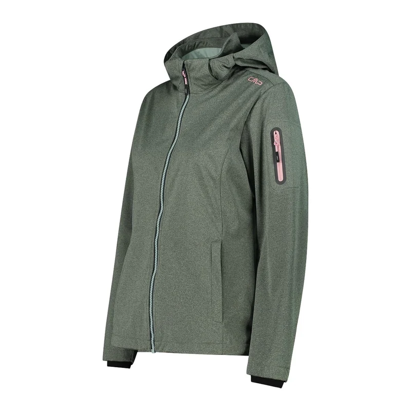 CMP Damen Softshelljacke Women Jacket Zip Hood 39A5016M darker jade meliert