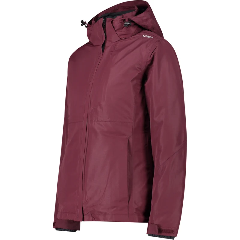 CMP Damen Zip Hood Detachble Inn. Jacket 3-in-1 Jacke 33Z1646D burgundy