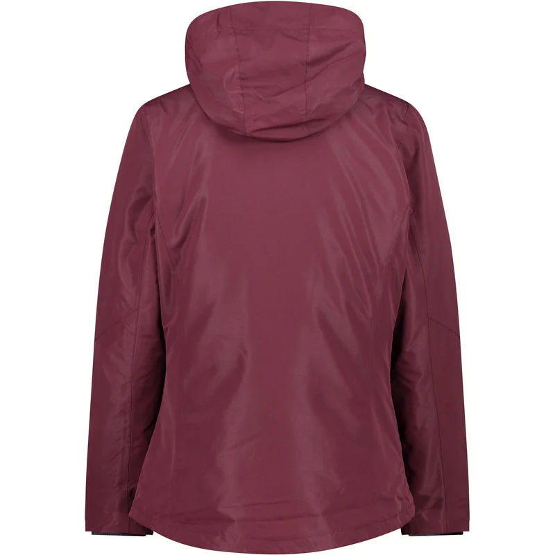 CMP Damen Zip Hood Detachble Inn. Jacket 3-in-1 Jacke 33Z1646D burgundy