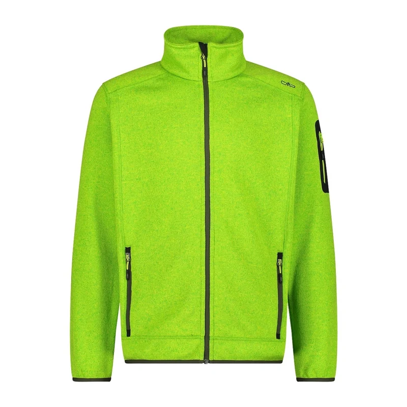 CMP Herren Fleecejacke KnitTech® meliert 3H60747N acido-oil green