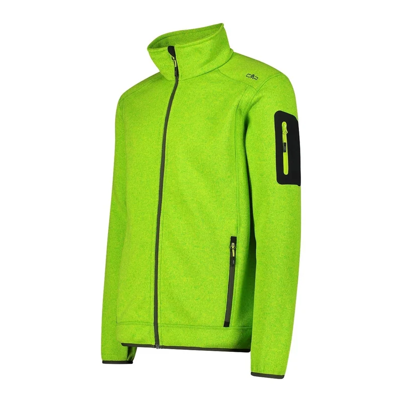 CMP Herren Fleecejacke KnitTech® meliert 3H60747N acido-oil green
