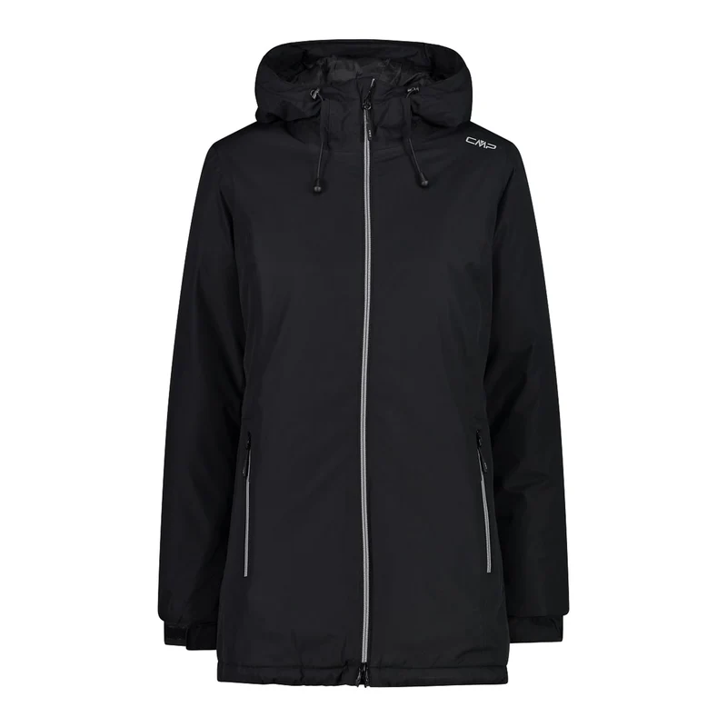 CMP Woman Long Fix Hood Jacket 32Z1396 nero Damen Winterjacke