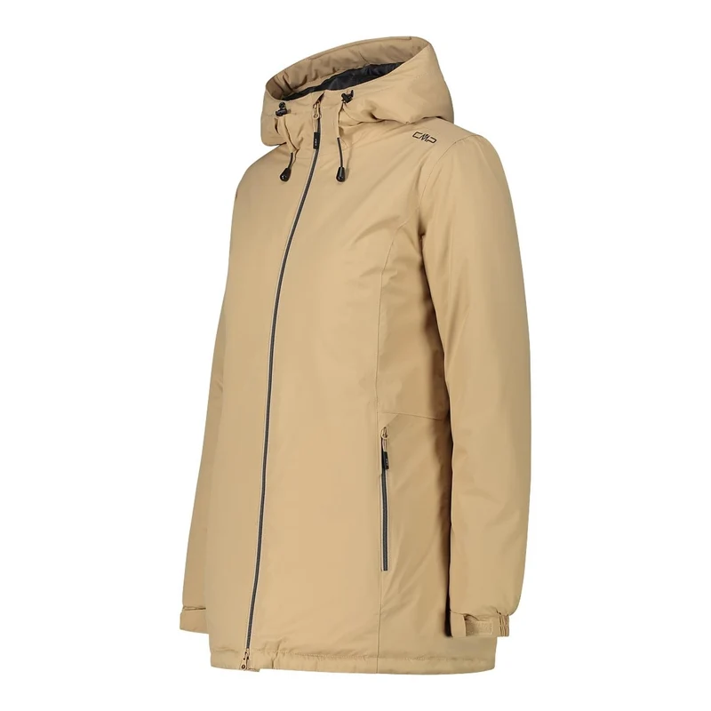 CMP Woman Long Fix Hood Jacket 32Z1396 sesamo Damen Winterjacke