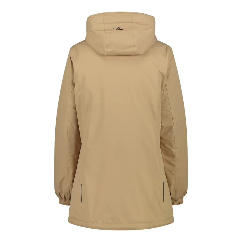 CMP Woman Long Fix Hood Jacket 32Z1396 sesamo Damen Winterjacke