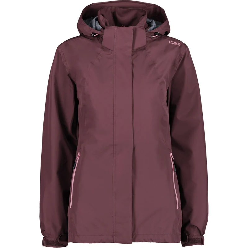 CMP Damen Regenjacke Zip Hood Jacket 32X5826 plum