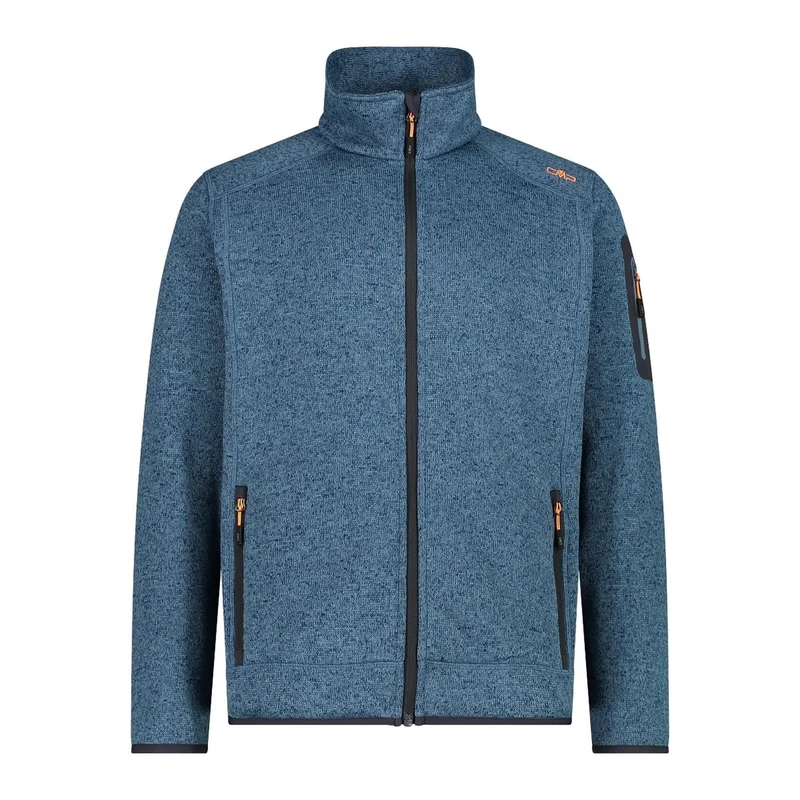 CMP Herren Fleecejacke KnitTech® meliert 3H60747N hydro-bluesteel