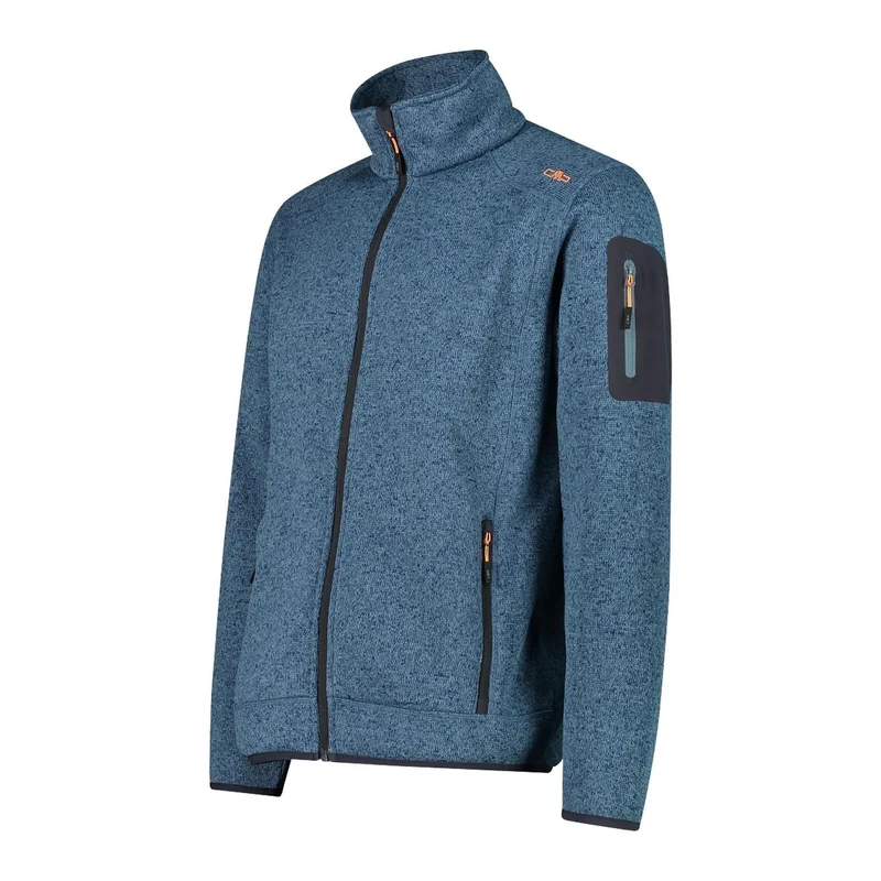 CMP Herren Fleecejacke KnitTech® meliert 3H60747N hydro-bluesteel