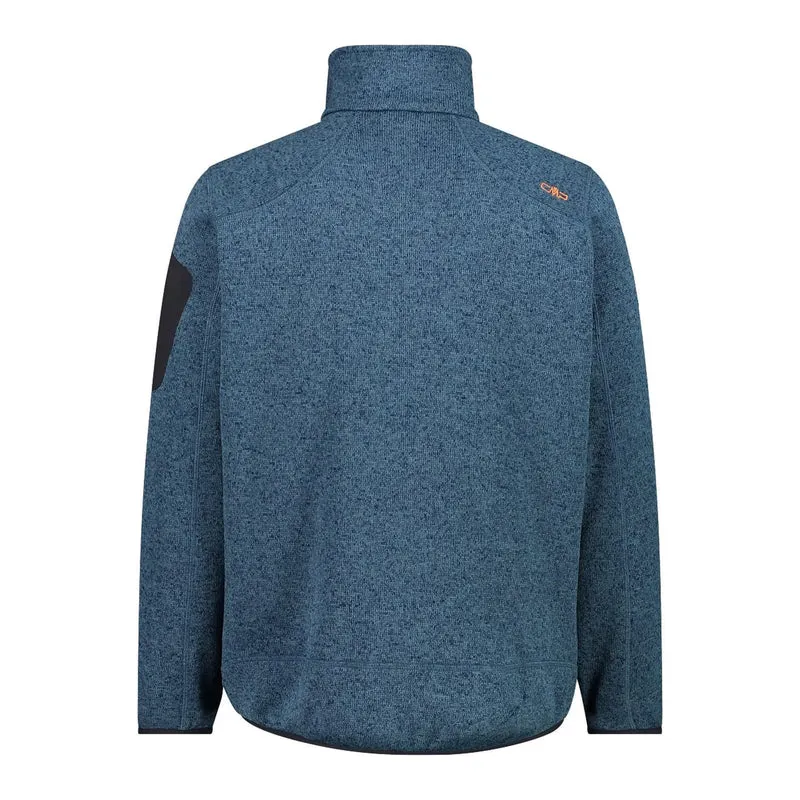 CMP Herren Fleecejacke KnitTech® meliert 3H60747N hydro-bluesteel
