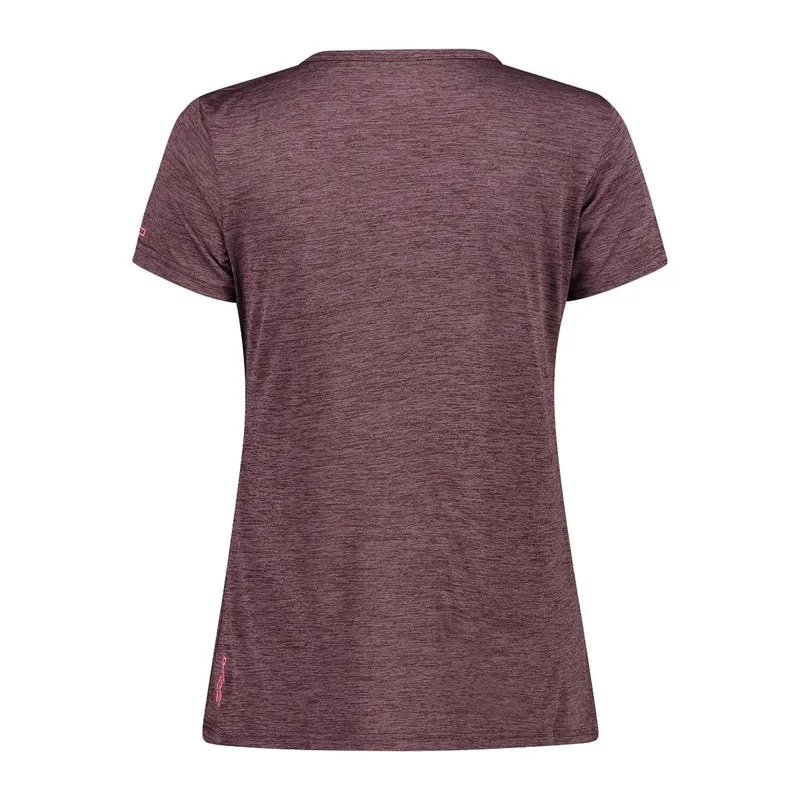 CMP Damen Shirt Light Jersey Print Shirt 39T6136 plum meliert