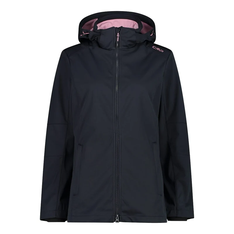 CMP Damen Softshelljacke Women Jacket Zip Hood 39A5096 antracite-fard