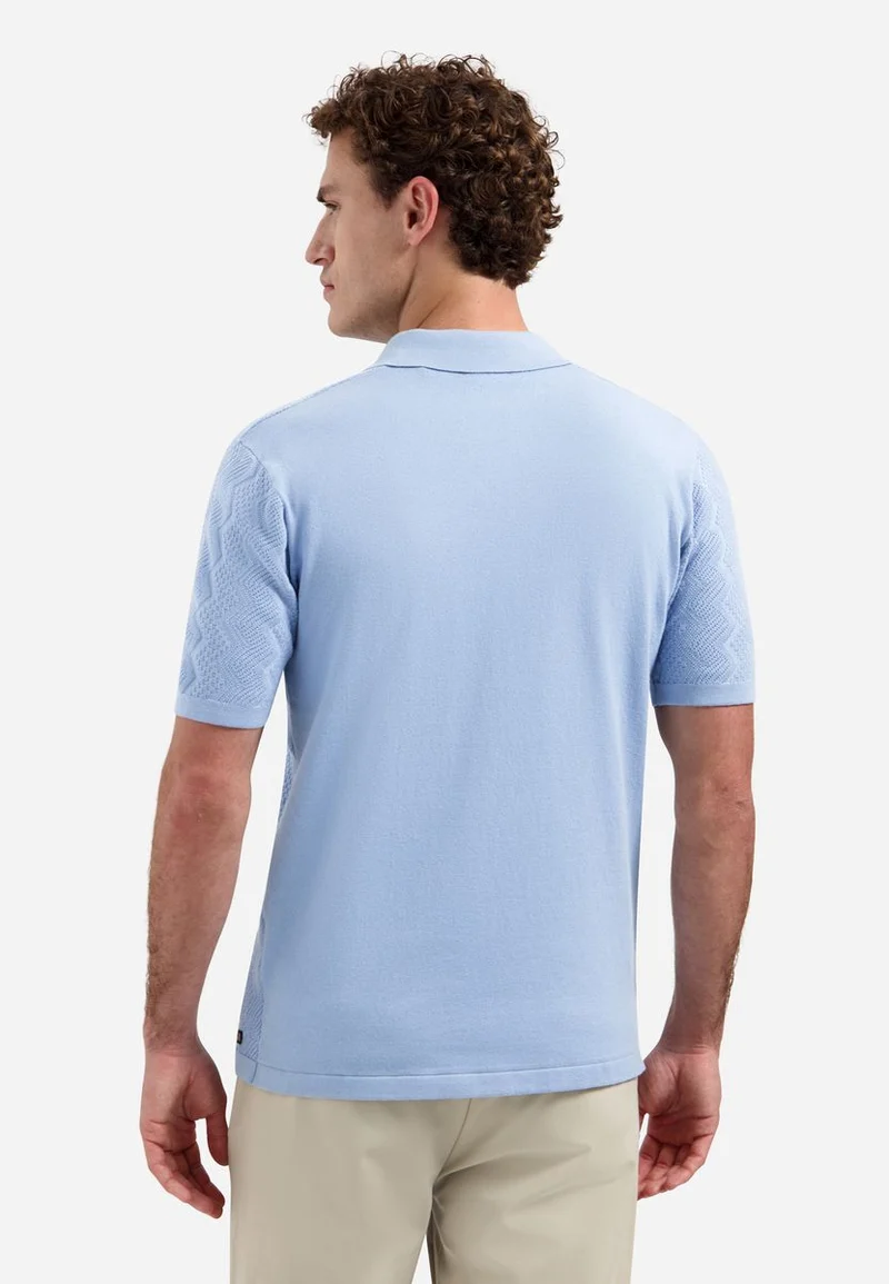 Pullover Short Sleeve Polo Relief