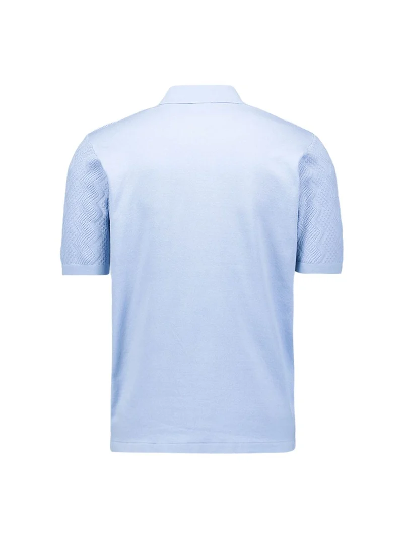Pullover Short Sleeve Polo Relief