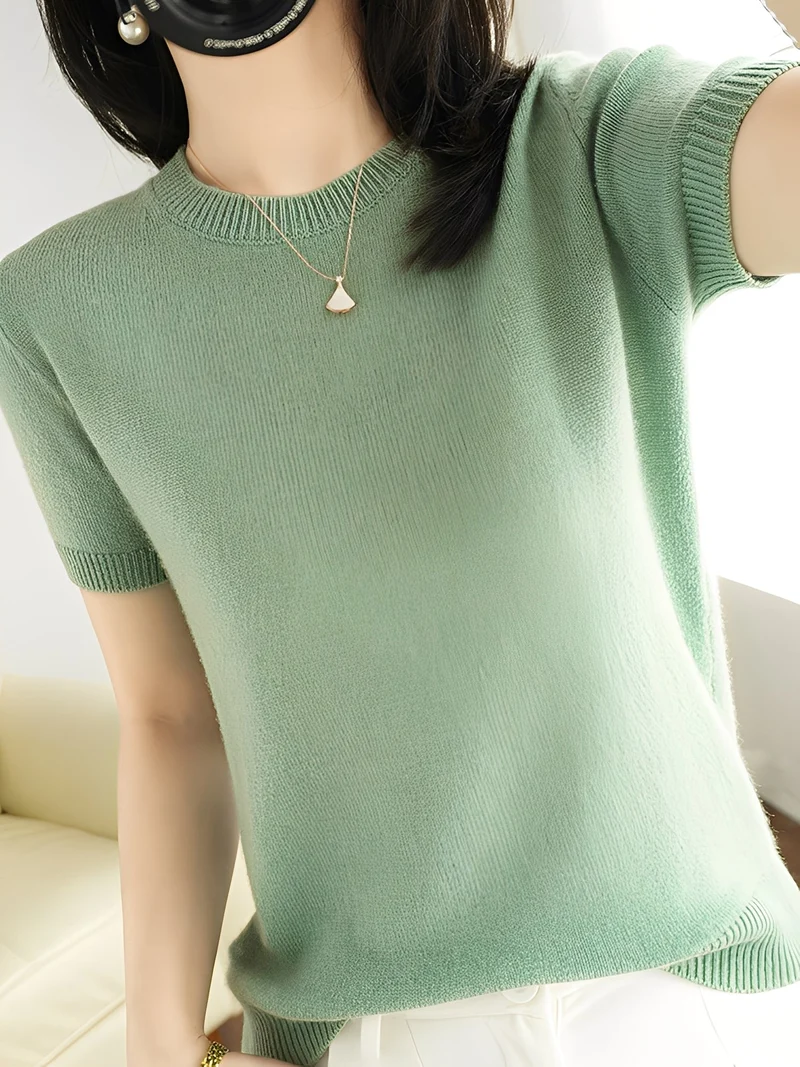 Nadine | Gemütlicher Kurzarmpullover