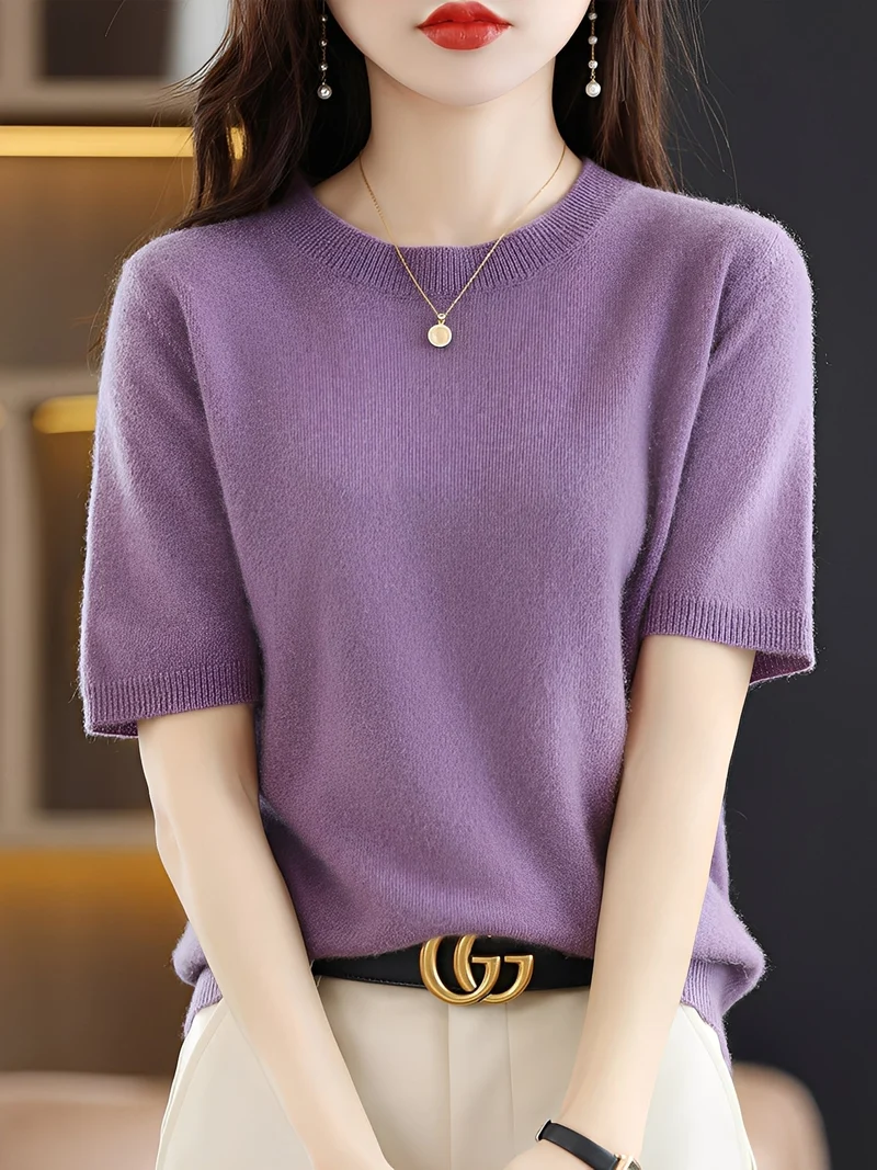 Nadine | Gemütlicher Kurzarmpullover