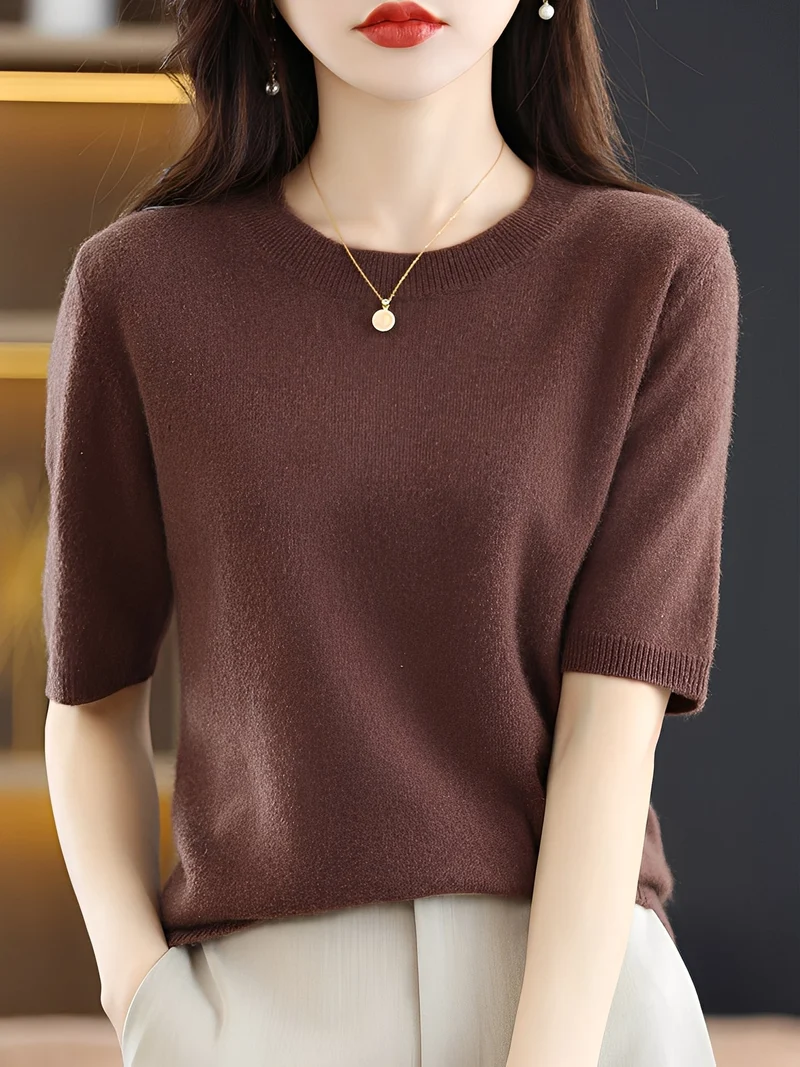 Nadine | Gemütlicher Kurzarmpullover