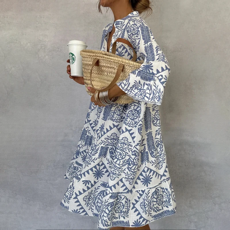 Adelia | Stilvolles Boho-Midikleid