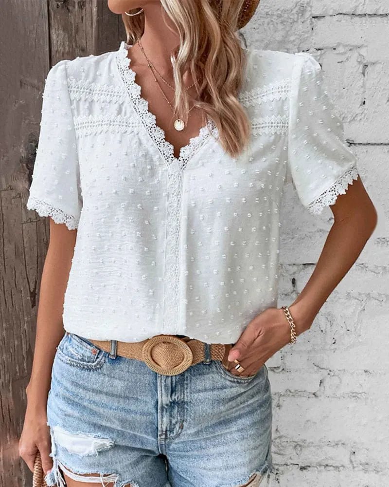 Leana | Elegante weiße Bluse