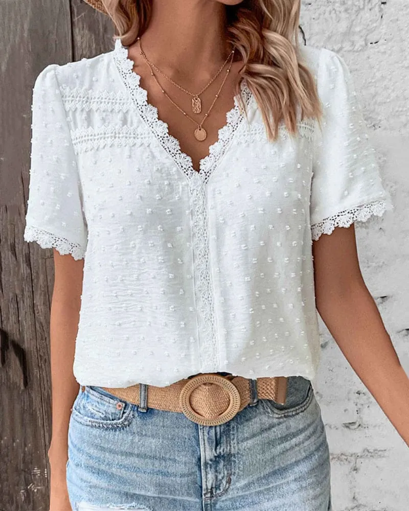 Leana | Elegante weiße Bluse