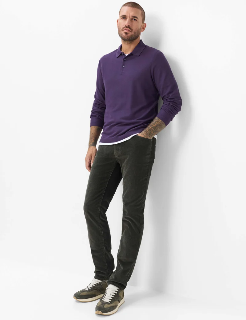 Cadiz Straight Fit Cordhose aus Baumwoll-Stretch