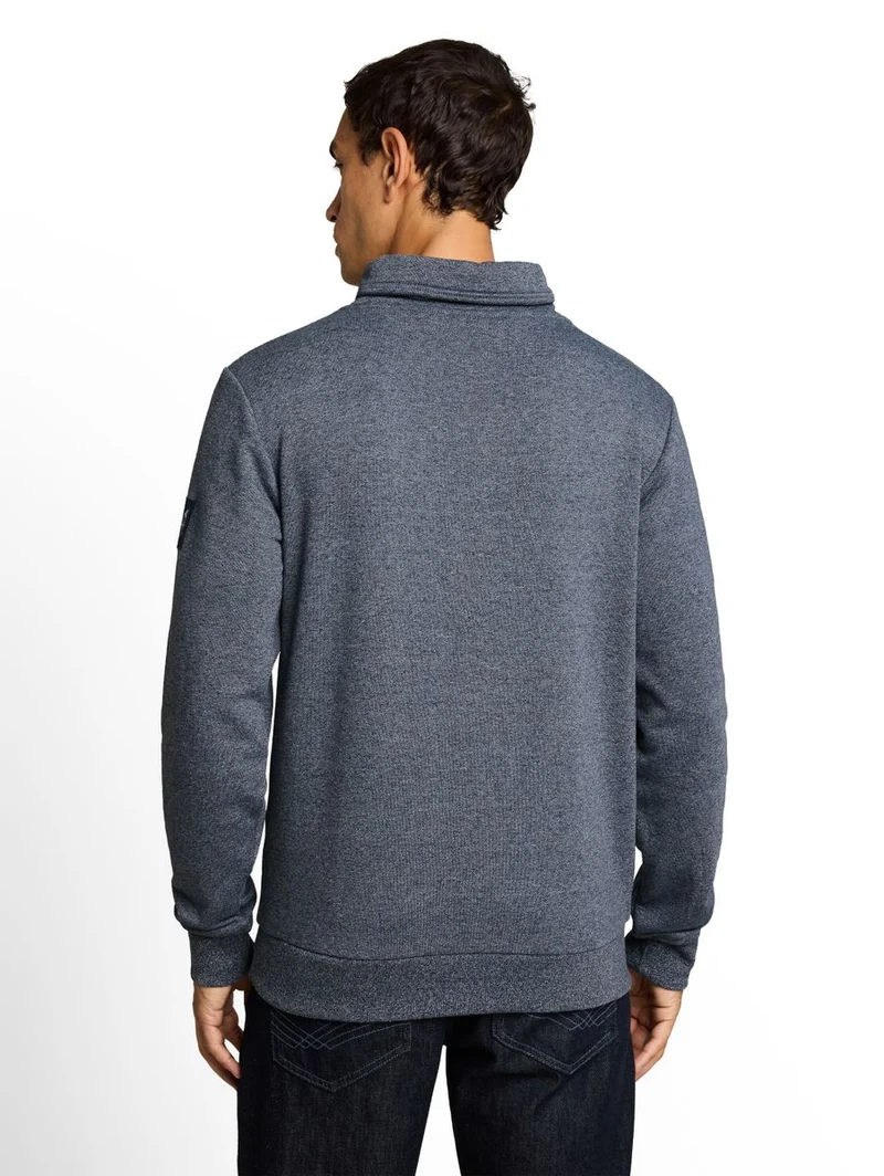 Snood Sweatshirt in Melange-Optik