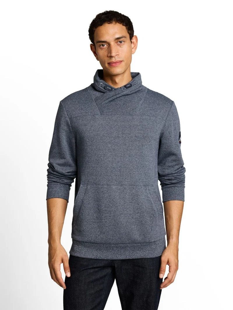 Snood Sweatshirt in Melange-Optik