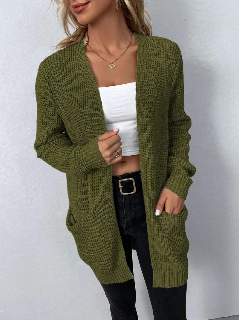 Fiona | Damen Strickjacke zum Überziehen für Herbst