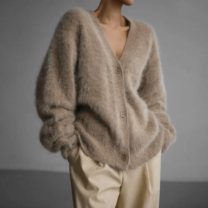 Marlene | Damen Komfortable Strickjacke im Casual-Stil für Alltag