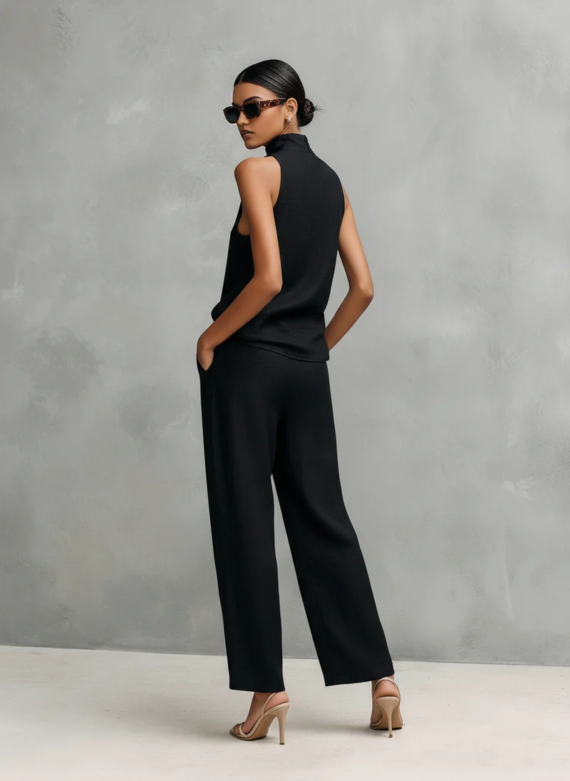 Elisa | Damen minimalistisches ärmelloses Set