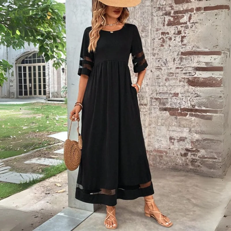 Isabella | Damen Elegantes Maxikleid für den Alltag
