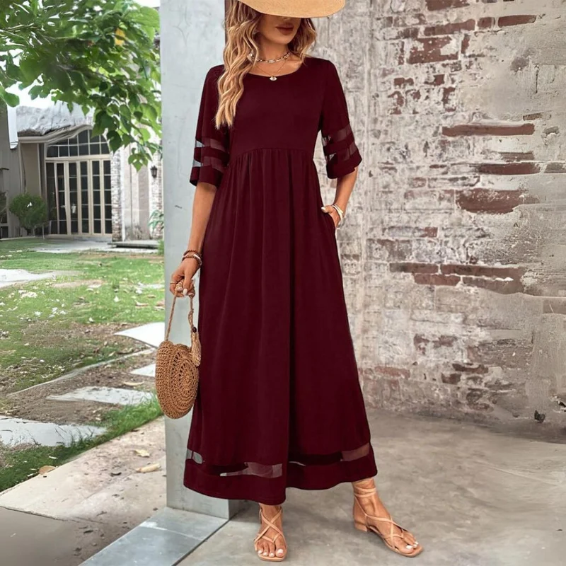 Isabella | Damen Elegantes Maxikleid für den Alltag