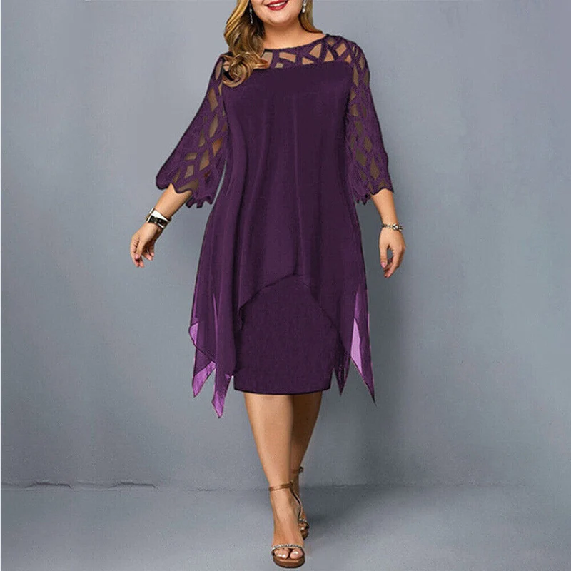 Sophie | Damen Elegantes Maxikleid in Übergrößen