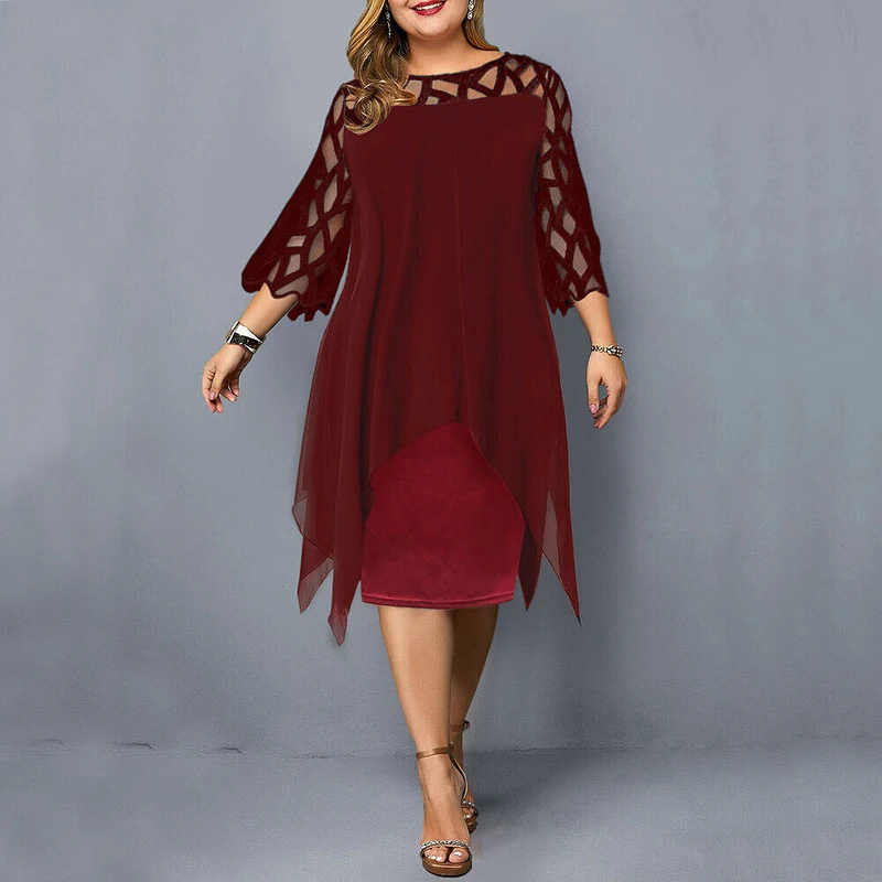 Sophie | Damen Elegantes Maxikleid in Übergrößen