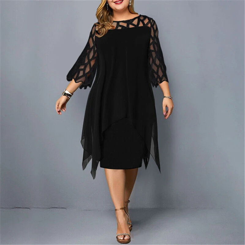 Sophie | Damen Elegantes Maxikleid in Übergrößen