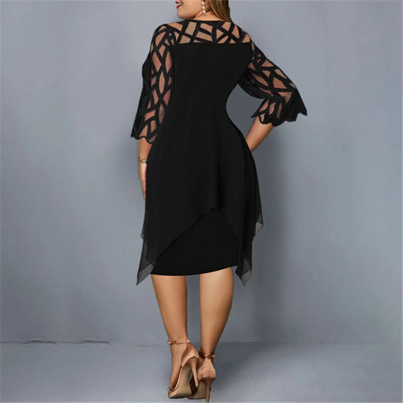 Sophie | Damen Elegantes Maxikleid in Übergrößen