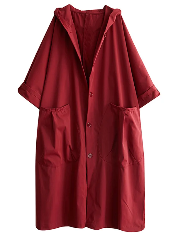 Pauline | Damen Klassischer Langer Wasserdichter Trenchcoat