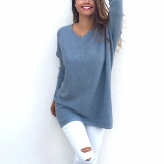 Sophia | Damen Klassischer Kaschmir Pullover für jeden Anlass