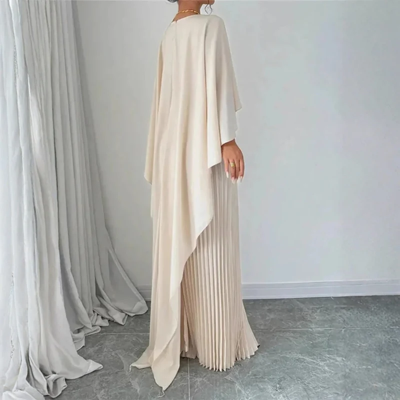 Ida | Damen Cape-Maxikleid für elegante Hochzeitsgäste