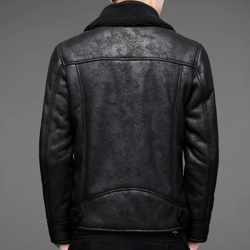 Elegante Herren Lederjacke im Vintage-Stil