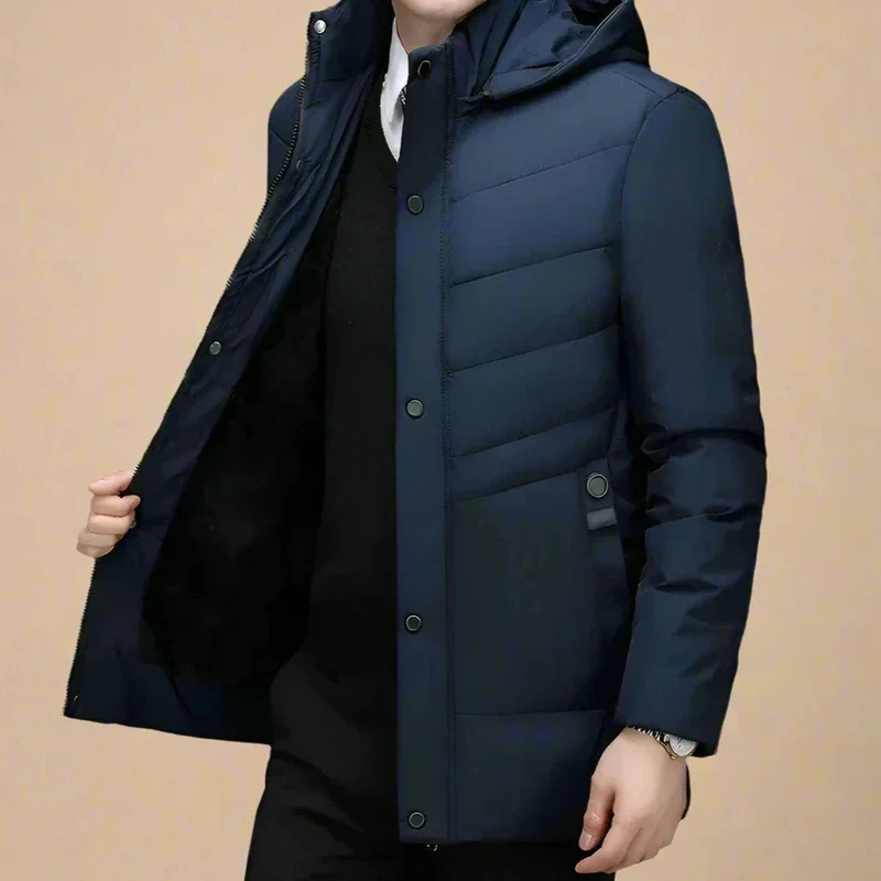 Wasserdichte Warme Parka Winterjacke für Männer
