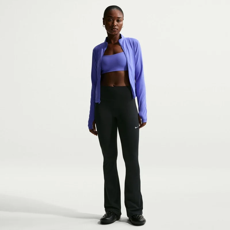 NIKE Damen Sporthose W NK ONE DF HR TGHT FLRE USEAM