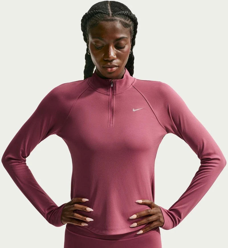 NIKE Damen T-Shirt W NK TEMPO DF HZ TP