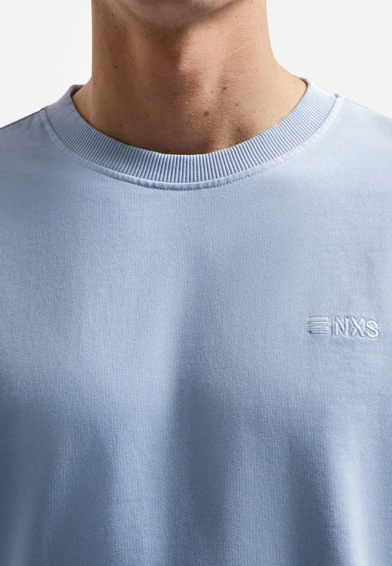 Sweater Crewneck French Terry Garment Dyed
