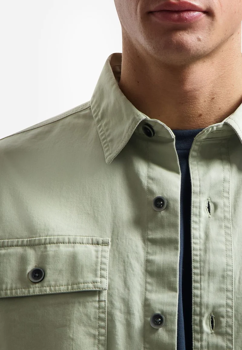 Overshirt Buttons Twill Stretch