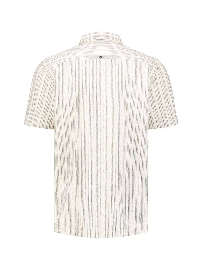 Shirt Short Sleeve Fancy Striped