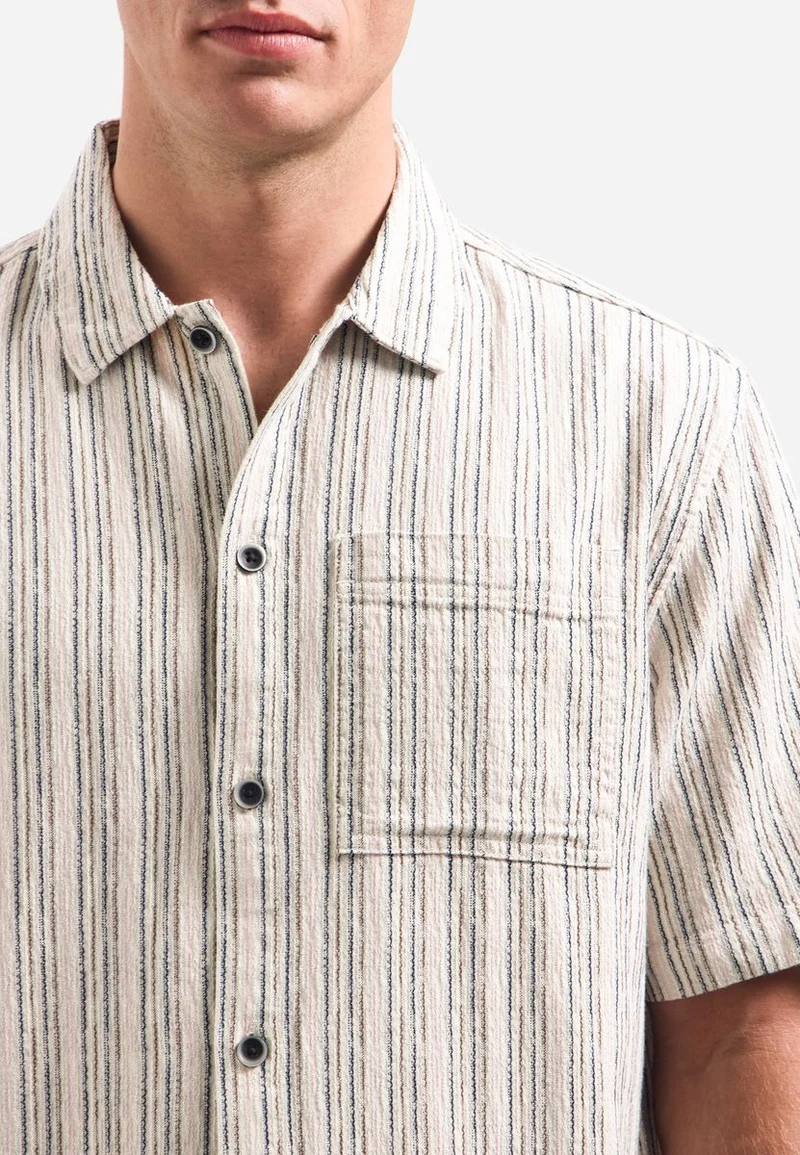 Shirt Short Sleeve Fancy Striped