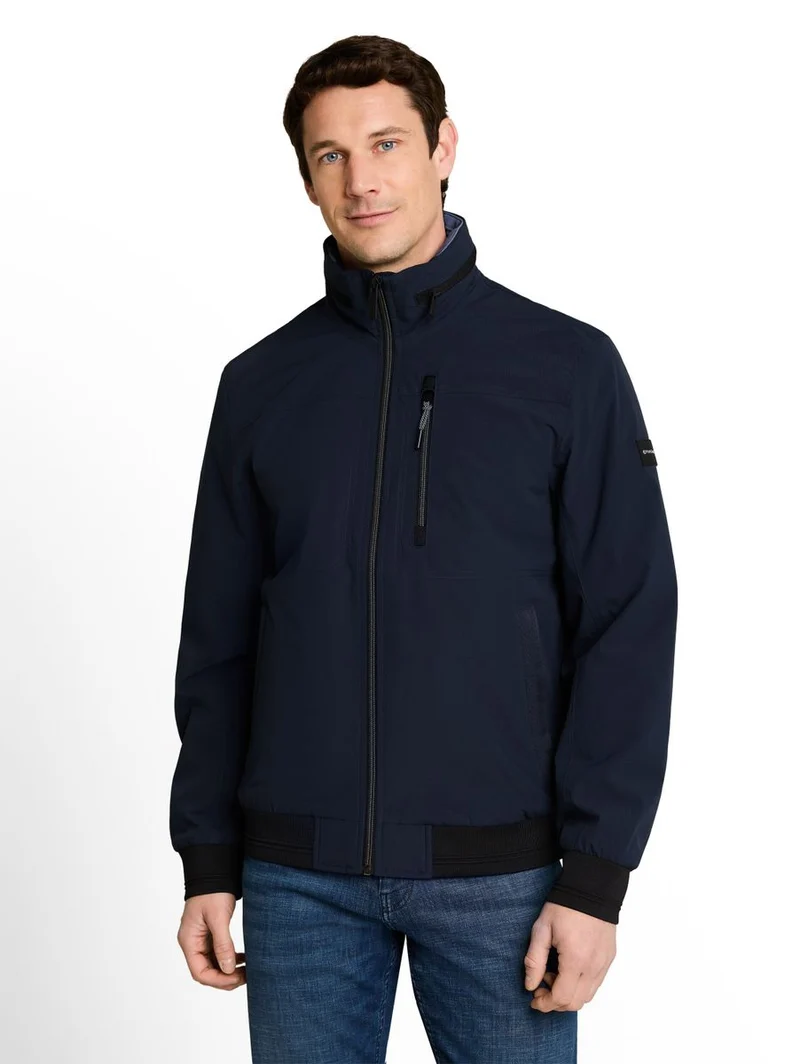 Blouson Jacke mit verstaubarer Kapuze
