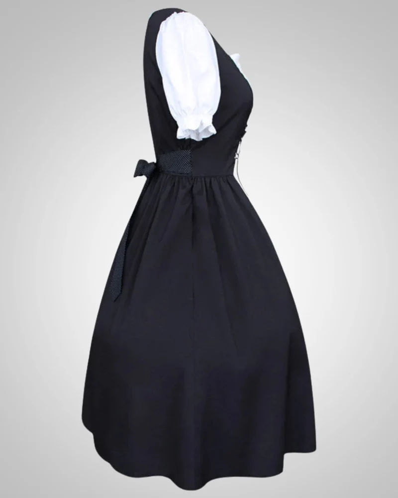 Nadine | Damen Traditionelles Dirndl mit Schürze