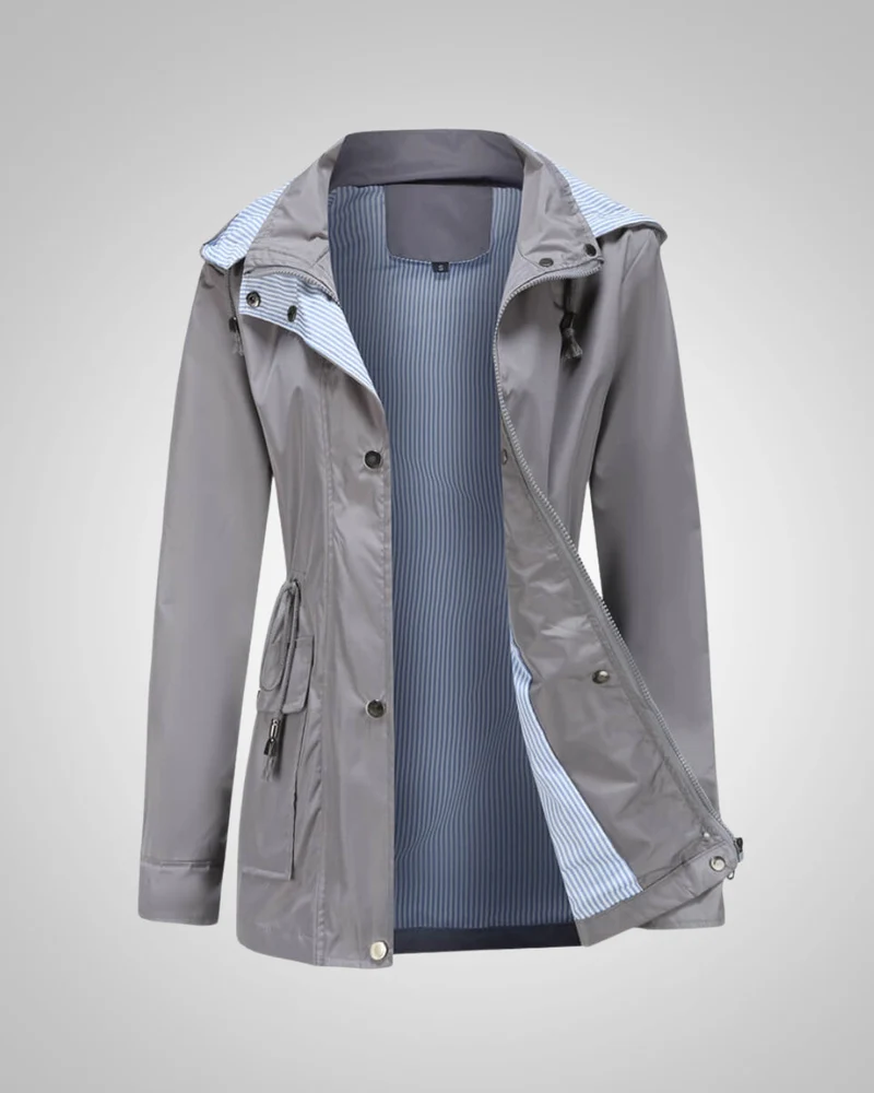 Anneliese | Damen Kapuze Kordelzug Regenjacke